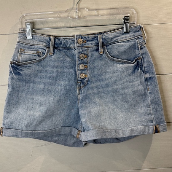 Old Navy High Rise Button Fly Jean Shorts Size 6 - Picture 1 of 8